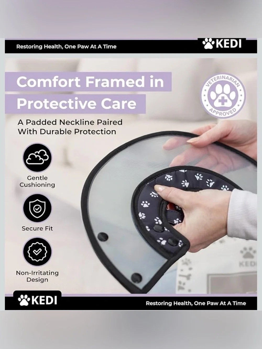 Cat Recovery Cone Kit Post Surgical Soft Pet Vest, Collar, and Non-Irritating Pr